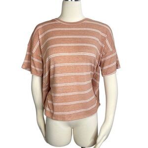 Urban Outfitters Lumiere Paloma Striped Knit Ruffle Back Top Size S New